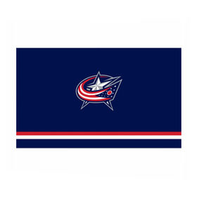 Бумага для упаковки 3D с принтом Columbus Blue Jackets в Петрозаводске, пластик и полированная сталь | круглая форма, металлическое крепление в виде кольца | columbus blue jackets | hockey | nhl | нхл | хоккей