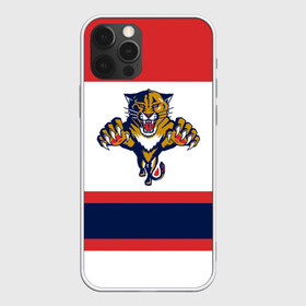 Чехол для iPhone 12 Pro Max с принтом Florida Panthers white в Петрозаводске, Силикон |  | Тематика изображения на принте: florida panthers | hockey | nhl | нхл | хоккей