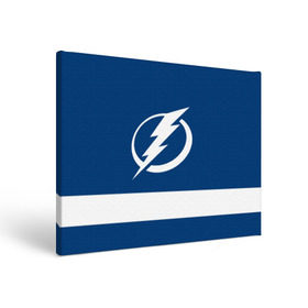 Холст прямоугольный с принтом Tampa Bay Lightning в Петрозаводске, 100% ПВХ |  | Тематика изображения на принте: hockey | nhl | tampa bay lightning | нхл | хоккей