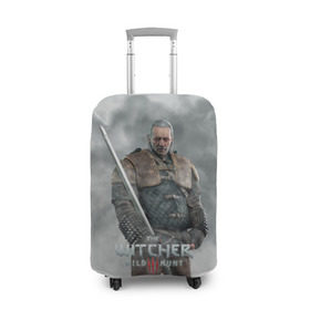 Чехол для чемодана 3D с принтом The Witcher в Петрозаводске, 86% полиэфир, 14% спандекс | двустороннее нанесение принта, прорези для ручек и колес | witcher | ведьмак | геральт