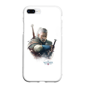 Чехол для iPhone 7Plus/8 Plus матовый с принтом The Witcher в Петрозаводске, Силикон | Область печати: задняя сторона чехла, без боковых панелей | witcher | ведьмак | геральт