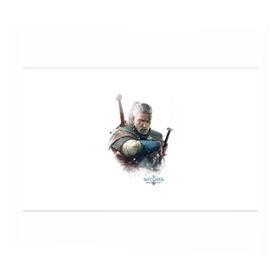 Бумага для упаковки 3D с принтом The Witcher в Петрозаводске, пластик и полированная сталь | круглая форма, металлическое крепление в виде кольца | Тематика изображения на принте: witcher | ведьмак | геральт