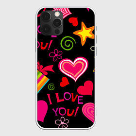 Чехол для iPhone 12 Pro Max с принтом Праздник любви в Петрозаводске, Силикон |  | Тематика изображения на принте: любовь | поцелуй | праздник | святой валентин | сердце | счастье | я люблю тебя