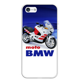 Чехол для iPhone 5/5S матовый с принтом moto BMW в Петрозаводске, Силикон | Область печати: задняя сторона чехла, без боковых панелей | bmw | бмв | мото | мотогонки | мотоспорт | мотоцикл