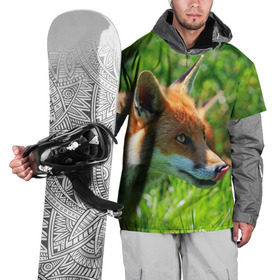 Накидка на куртку 3D с принтом Лисица в Петрозаводске, 100% полиэстер |  | животные | лес | лиса | природа | рыжая