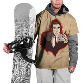 Накидка на куртку 3D с принтом Dr. Thredson в Петрозаводске, 100% полиэстер |  | Тематика изображения на принте: американская история ужасов