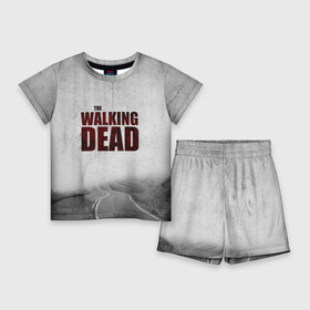 Детский костюм с шортами 3D с принтом The Walking Dead в Петрозаводске,  |  | the walking dead | америка | апокалипсис | глен | дерил | зомби | карл | кровь | рик | сша | ходячие мертвецы