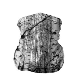Бандана-труба 3D с принтом Березовая роща в Петрозаводске, 100% полиэстер, ткань с особыми свойствами — Activecool | плотность 150‒180 г/м2; хорошо тянется, но сохраняет форму | Тематика изображения на принте: birch | birch grove | black   white | forest | photo | trees | березовая | березы | деревья | лес | роща | фото | черно   белое