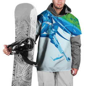 Накидка на куртку 3D с принтом Биатлон Зимний вид спорта в Петрозаводске, 100% полиэстер |  | biathlon | биатлон | гонка | зимний | кубок мира | спринт | чемпионат | чемпионат мира | эстафета