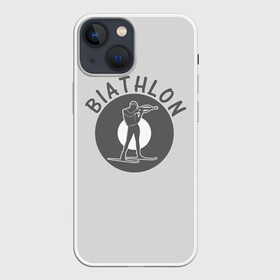 Чехол для iPhone 13 mini с принтом biathlon sport в Петрозаводске,  |  | biathlon | биатлон | гонка | зимний спорт | кубок мира | олимпиада | спорт | спринт | чемпионат | чемпионат мира | эстафета