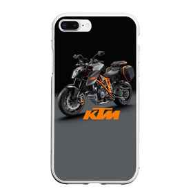 Чехол для iPhone 7Plus/8 Plus матовый с принтом KTM 4 в Петрозаводске, Силикон | Область печати: задняя сторона чехла, без боковых панелей | Тематика изображения на принте: ktm | moto | катээм | ктм | мото | мотоцикл | мотоциклы