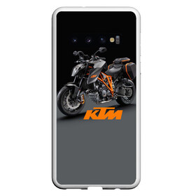 Чехол для Samsung Galaxy S10 с принтом KTM 4 в Петрозаводске, Силикон | Область печати: задняя сторона чехла, без боковых панелей | Тематика изображения на принте: ktm | moto | катээм | ктм | мото | мотоцикл | мотоциклы