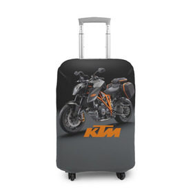 Чехол для чемодана 3D с принтом KTM 4 в Петрозаводске, 86% полиэфир, 14% спандекс | двустороннее нанесение принта, прорези для ручек и колес | Тематика изображения на принте: ktm | moto | катээм | ктм | мото | мотоцикл | мотоциклы