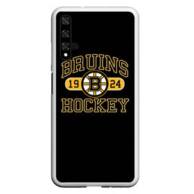 Чехол для Honor 20 с принтом Boston Bruins в Петрозаводске, Силикон | Область печати: задняя сторона чехла, без боковых панелей | boston bruins | nxl | stanley cup | хоккей