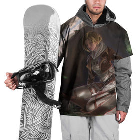 Накидка на куртку 3D с принтом Cave в Петрозаводске, 100% полиэстер |  | annie leonhardt | attack on titan | атака титанов | вторжение гигантов | энни леонхарт