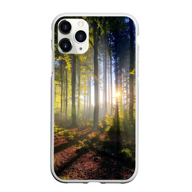 Чехол для iPhone 11 Pro Max матовый с принтом Утро в лесу в Петрозаводске, Силикон |  | bright | fog | forest | morning | sun | tree | trees | дерево | деревья | лес | солнце | туман | утро | яркое