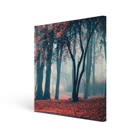 Холст квадратный с принтом Осень в Петрозаводске, 100% ПВХ |  | autumn | bright | colors | forest | paint | trees | деревья | краски | лес | осень | цвета | яркие