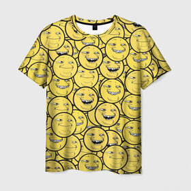 Мужская футболка 3D с принтом ПеКа-фейс в Петрозаводске, 100% полиэфир | прямой крой, круглый вырез горловины, длина до линии бедер | колобок | луна | пека | смайл | смайлик | солнце | фейс