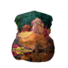 Бандана-труба 3D с принтом Осень в Петрозаводске, 100% полиэстер, ткань с особыми свойствами — Activecool | плотность 150‒180 г/м2; хорошо тянется, но сохраняет форму | autumn | boat | bright | colors | forest | paint | river | trees | деревья | краски | лес | лодка | осень | река | цвета | яркие