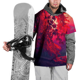 Накидка на куртку 3D с принтом Осень в Петрозаводске, 100% полиэстер |  | autumn | bright | colors | forest | trees | деревья | краски | лес | лучи | осень | солнце | цвета | яркие