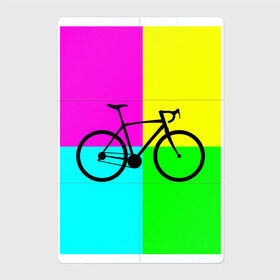 Магнитный плакат 2Х3 с принтом Велосипед фикс в Петрозаводске, Полимерный материал с магнитным слоем | 6 деталей размером 9*9 см | fix | вело | велосипед | прикол | фикс