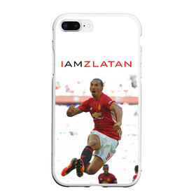 Чехол для iPhone 7Plus/8 Plus матовый с принтом IAmZlatan в Петрозаводске, Силикон | Область печати: задняя сторона чехла, без боковых панелей | Тематика изображения на принте: am | i | zlatan | златан | ибрагимович