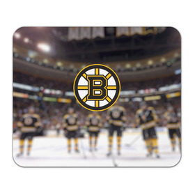 Коврик прямоугольный с принтом Boston Bruins в Петрозаводске, натуральный каучук | размер 230 х 185 мм; запечатка лицевой стороны | бостон | брюинз