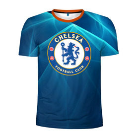 Мужская футболка 3D спортивная с принтом Chelsea в Петрозаводске, 100% полиэстер с улучшенными характеристиками | приталенный силуэт, круглая горловина, широкие плечи, сужается к линии бедра | chelsea | англия | премьер лига | фанат | футбол | футболист | челси