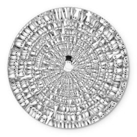 Коврик круглый с принтом Хатифнатты в Петрозаводске, резина и полиэстер | круглая форма, изображение наносится на всю лицевую часть | moomins | мумми тролль | папа