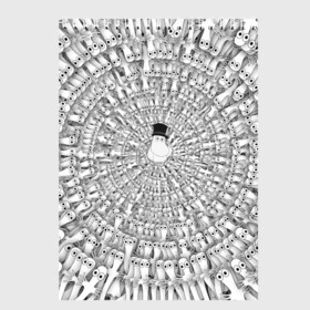 Скетчбук с принтом Хатифнатты в Петрозаводске, 100% бумага
 | 48 листов, плотность листов — 100 г/м2, плотность картонной обложки — 250 г/м2. Листы скреплены сверху удобной пружинной спиралью | moomins | мумми тролль | папа