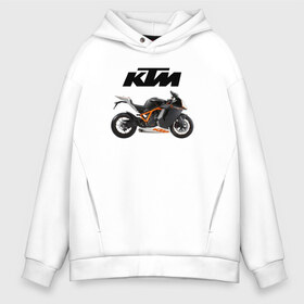 Мужское худи Oversize хлопок с принтом KTM 6 в Петрозаводске, френч-терри — 70% хлопок, 30% полиэстер. Мягкий теплый начес внутри —100% хлопок | боковые карманы, эластичные манжеты и нижняя кромка, капюшон на магнитной кнопке | ktm | moto | катээм | ктм | мото | мотоцикл | мотоциклы