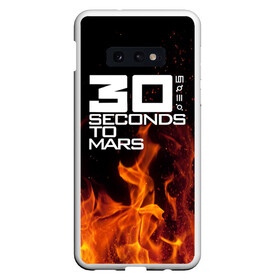 Чехол для Samsung S10E с принтом 30 seconds to mars fire в Петрозаводске, Силикон | Область печати: задняя сторона чехла, без боковых панелей | Тематика изображения на принте: jared leto