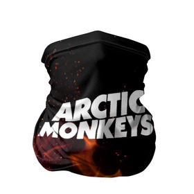 Бандана-труба 3D с принтом Arctic Monkeys fire в Петрозаводске, 100% полиэстер, ткань с особыми свойствами — Activecool | плотность 150‒180 г/м2; хорошо тянется, но сохраняет форму | 
