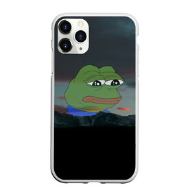 Чехол для iPhone 11 Pro матовый с принтом Sad frog в Петрозаводске, Силикон |  | Тематика изображения на принте: pepe | пепе