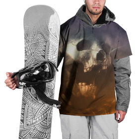 Накидка на куртку 3D с принтом Doom в Петрозаводске, 100% полиэстер |  | doom | skull | slayer | палач | скелет | череп