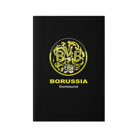 Обложка для паспорта матовая кожа с принтом Borussia Dortmund в Петрозаводске, натуральная матовая кожа | размер 19,3 х 13,7 см; прозрачные пластиковые крепления | Тематика изображения на принте: боруссия | дортмунд