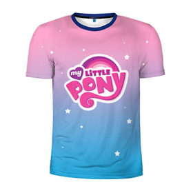 Мужская футболка 3D спортивная с принтом My Little Pony в Петрозаводске, 100% полиэстер с улучшенными характеристиками | приталенный силуэт, круглая горловина, широкие плечи, сужается к линии бедра | dash | rainbow