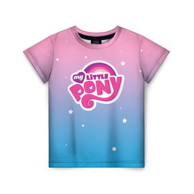 Детская футболка 3D с принтом My Little Pony в Петрозаводске, 100% гипоаллергенный полиэфир | прямой крой, круглый вырез горловины, длина до линии бедер, чуть спущенное плечо, ткань немного тянется | dash | rainbow