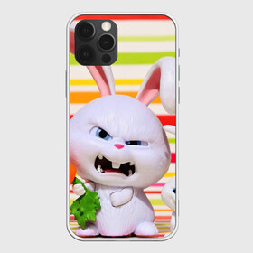 Чехол для iPhone 12 Pro Max с принтом Злой кролик в Петрозаводске, Силикон |  | Тематика изображения на принте: животные | злой | игрушка | кролик | мультфильм | тайная жизнь домашних животных