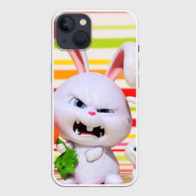 Чехол для iPhone 13 с принтом Злой кролик в Петрозаводске,  |  | животные | злой | игрушка | кролик | мультфильм | тайная жизнь домашних животных