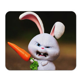 Коврик прямоугольный с принтом Злой кролик 2 в Петрозаводске, натуральный каучук | размер 230 х 185 мм; запечатка лицевой стороны | животные | злой | игрушка | кролик | мультфильм | тайная жизнь домашних животных