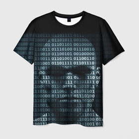 Мужская футболка 3D с принтом Цифровой мир в Петрозаводске, 100% полиэфир | прямой крой, круглый вырез горловины, длина до линии бедер | Тематика изображения на принте: 