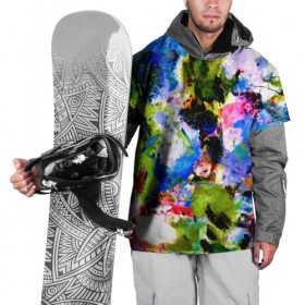 Накидка на куртку 3D с принтом Абстракция цвета в Петрозаводске, 100% полиэстер |  | масляные краски | разноцветные | яркие краски