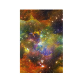 Обложка для паспорта матовая кожа с принтом Звёздный мир в Петрозаводске, натуральная матовая кожа | размер 19,3 х 13,7 см; прозрачные пластиковые крепления | вселенная | галактика | звёзды | космическое пространство | космос | созвездие
