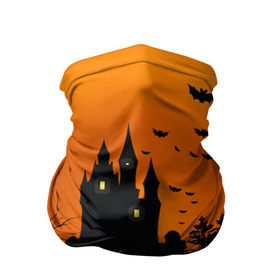 Бандана-труба 3D с принтом Halloween в Петрозаводске, 100% полиэстер, ткань с особыми свойствами — Activecool | плотность 150‒180 г/м2; хорошо тянется, но сохраняет форму | cat | dark | halloween | вамп | вампир | ведьма | готика | кот | кошка | магия | ночь | тыква | хэллоуин