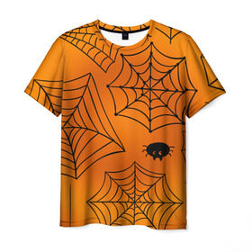 Мужская футболка 3D с принтом Halloween в Петрозаводске, 100% полиэфир | прямой крой, круглый вырез горловины, длина до линии бедер | cat | dark | halloween | вамп | вампир | ведьма | готика | кот | кошка | магия | ночь | тыква | хэллоуин