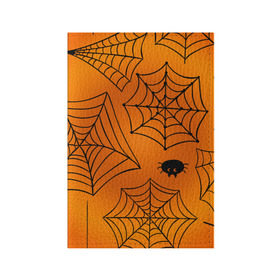Обложка для паспорта матовая кожа с принтом Halloween в Петрозаводске, натуральная матовая кожа | размер 19,3 х 13,7 см; прозрачные пластиковые крепления | cat | dark | halloween | вамп | вампир | ведьма | готика | кот | кошка | магия | ночь | тыква | хэллоуин