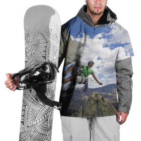 Накидка на куртку 3D с принтом На пике славы в Петрозаводске, 100% полиэстер |  | Тематика изображения на принте: альпинист | горы | дерево | новинки | природа