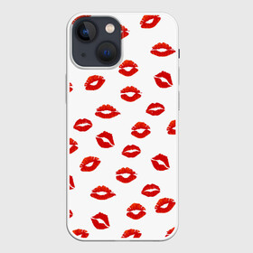 Чехол для iPhone 13 mini с принтом Поцелуйчики в Петрозаводске,  |  | background | bride | corporate | groom | kiss | lips | wedding | губы | жених | корпоративный | любимая | любимый | любовь | невеста | поцелуй | свадьба | страсть | фон