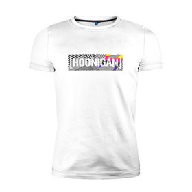 Мужская футболка премиум с принтом HOONIGAN в Петрозаводске, 92% хлопок, 8% лайкра | приталенный силуэт, круглый вырез ворота, длина до линии бедра, короткий рукав | hoonigan